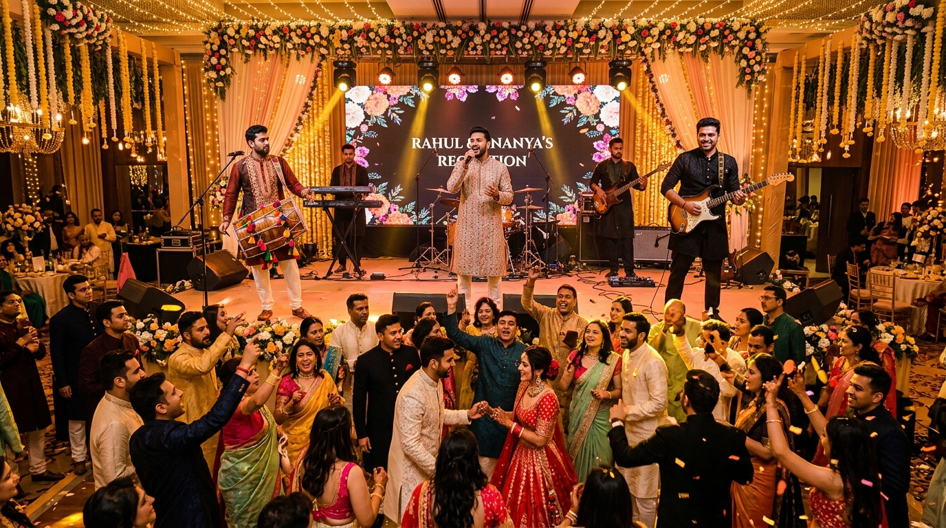 JBX Band performing at a wedding event